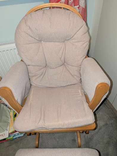 Babylo Glider Chair & Footstool
