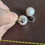 Salt water natural pearl earrings Image 5