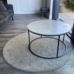 Coffee / side table marble top