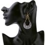 Art Deco Vintage Style Crystal Statement Drop Earrings Image 4