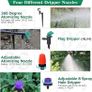 NEW SALE | 100FT Drip Irrigation System, 173Pcs Micro Irrigation Kit, Greenhouse Plant Watering Hose, Automatic Irrigation System with Adjustable Nozzle Sprayer and Dripper Automatic for Lawn, Garden, Patio Image 6