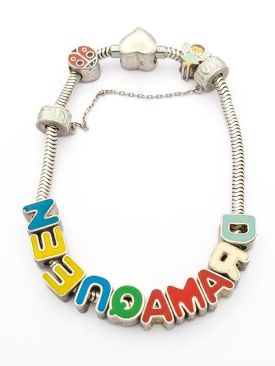 Heavy Vintage Y2K Sterling Silver Charm Bracelet