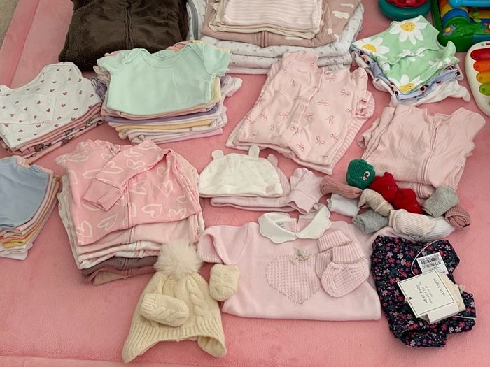 0-6 Months Baby Girl Clothes Bundle / Lot (Next, H&M, Disney, Mamas and Papas & more)