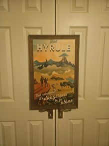 Retro Framed Visit Hyrule poster