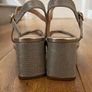 Silver Glitter Evening Sandals / Shoes Size 5 Image 3