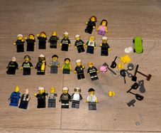 Retired LEGO minifig bundle plus accessories 24 figs