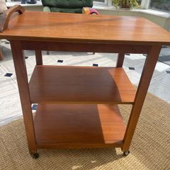 Wooden Serving / Drinks Trolley on Castors