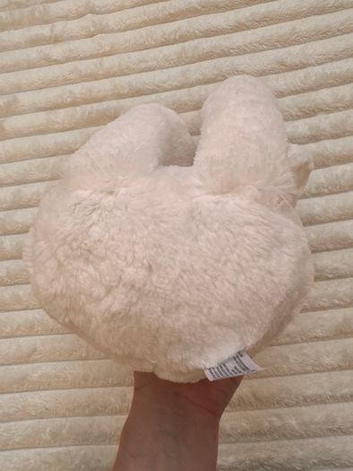 Mumbles White Pink Hippo Plush Soft Only approx. 25 cm. (without legs) MM606 Please see photos