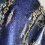 PRETTY LITTLE THINGS royal blue velvet python print dress Sz 10 Image 5