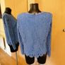 Women's Blouse Top Blue Lace NWT SIZE 14 Image 3