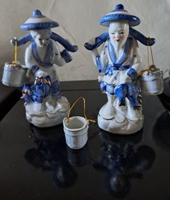 Japanese Fishermen figurines