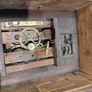 Rare 1880 Black Forest Augenwender  Moving Eyes Picture Clock  Fully Serviced Image 4