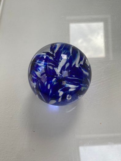 Vintage glass paperweight