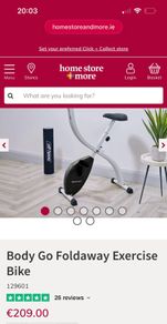 Bodygo folding exercise bike