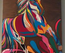 Wild Horse Painting