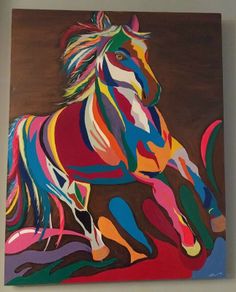 Wild Horse Painting
