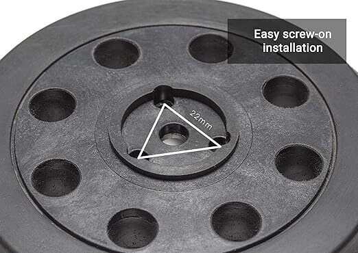GLASS POLISH 12718 | Random Orbit Sander Backing Pad, Sanding Backer with Hook and Loop 125 mm