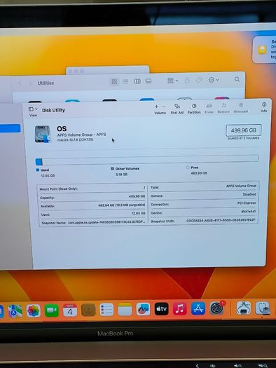 Touch Bar Apple MacBook Pro 15 Model:  A1707 (2017) 15.4'' Intel i7 @ 2.80 GHz 512GB SSD 16GB RAM Space Grey (Battery Cycle: 0) Excellent