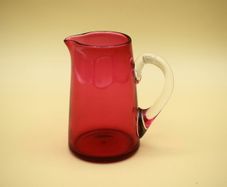 Vintage Small Cranberry Creamer