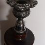 Pair of oak candlesticks. Image 3