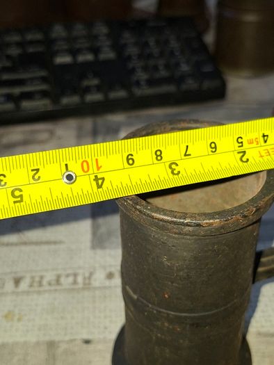 Rare 13 Piece Lot of Antique Chavagnat Tin Measuring Demi-Litre from Paris, France, dating  approximately 1800s.