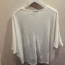 NEW LOOK White Ribbed Bat Wing Top Size S! Image 3