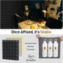Acoustic Foam Panels, 30 x 30 x 5 cm Sound Proof Panels Self Adhesive,High Density Acoustic Wall Panels for Sound Absorption and Echo Control 24 Pack Black Image 3