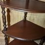4 Tier Mahogany Corner Whatnot Turn Column Image 4