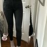 Zara black coated skinny jeans high waisted size 6/8 Image 2