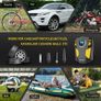 Digital Tyre Inflator, Portable Air Compressor Car Tyre Pump with 3 Nozzle Adaptors and Digital LED Light, 12V Rapid Tyre Inflator Air Compressor for Car Tires and Other Inflatables Image 7
