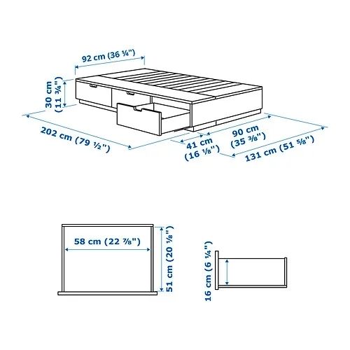 ikea nordli bed for sale