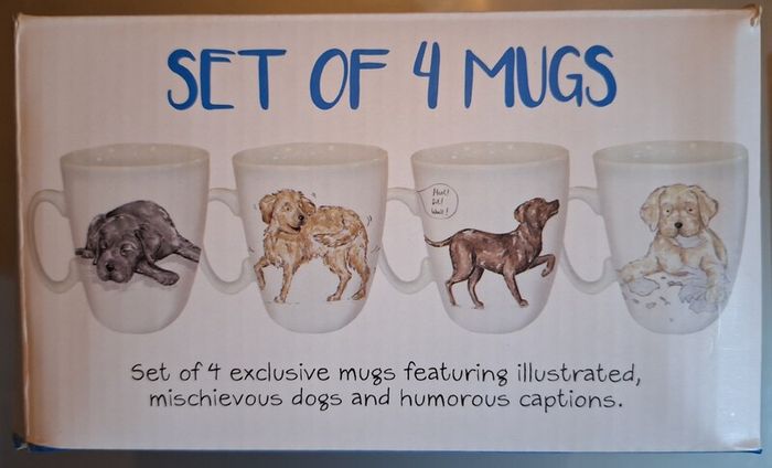 Guide dog set of 4 mugs