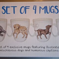 Guide dog set of 4 mugs
