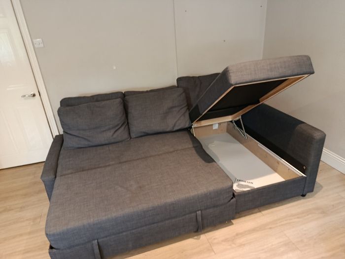 3 on 1IKEA FRIHETEN Corner Sofa-Bed with Storage