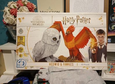Harry Potter, Hedwig and Fawkes 3D puzzle NEW