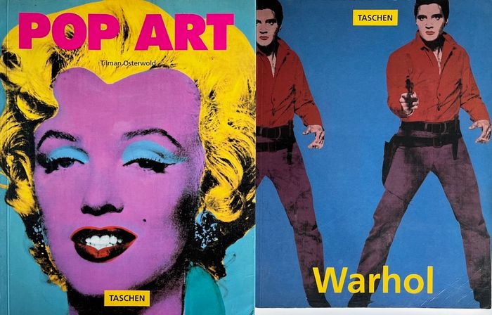 Two Taschen books on pop art