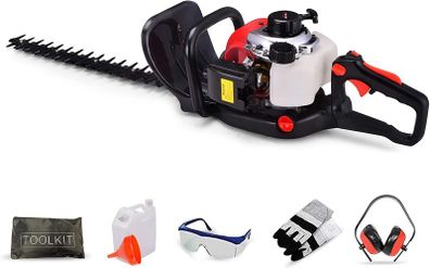 BU-KO 52cc Petrol Strimmer Garden Tool Including: String Trimmer, Brush Cutter with 3T Blade, Steel Wire Strummer Weed Brush Cutting Blade. Great Outdoor Power tool