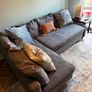 IKEA VIMLE 3-seat sofa with chaise longue/Gunnared medium grey Image 2