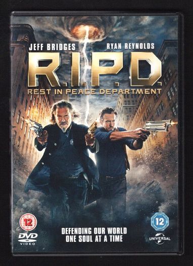 R.I.P.D. Rest in Peace Department DVD Movie staring Jeff Bridges and Ryan Reynolds