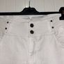 White high waisted skinny jeans Image 3