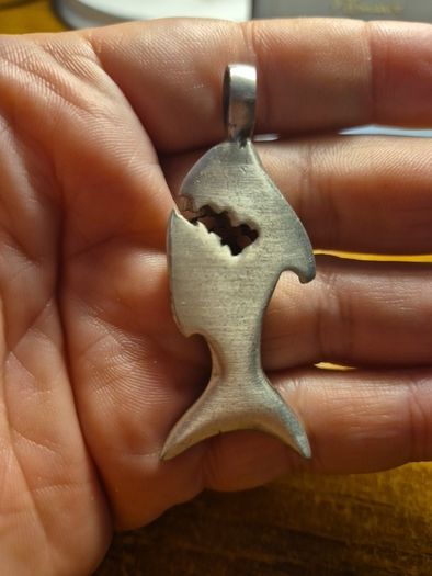 Metal Shark Pendant