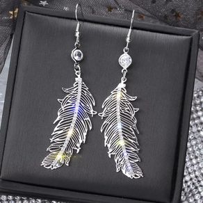 feather earrings or necklace