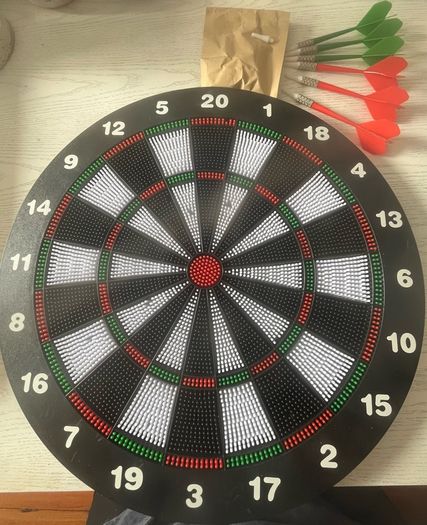 Soft tip dartboard