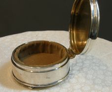 PRICE DROP Vintage Solid Silver Velvet Lined Jewellery Box, Birmingham 1940, 162g