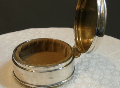 PRICE DROP Vintage Solid Silver Velvet Lined Jewellery Box, Birmingham 1940, 162g