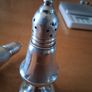 Sterling Silver Salt Pepper Set glass liners Image 4