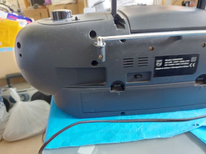 Philips AZ8349 Boombox Stereo Radio Twin Tape Decks CD Player Ghetto Blaster, in very good condition