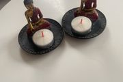 Vintage Regency Fine Arts Buddha Tea light Holders