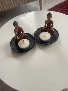 Vintage Regency Fine Arts Buddha Tea light Holders