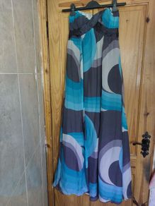Monsoon silk vintage maxi dress size 10 (free postage)